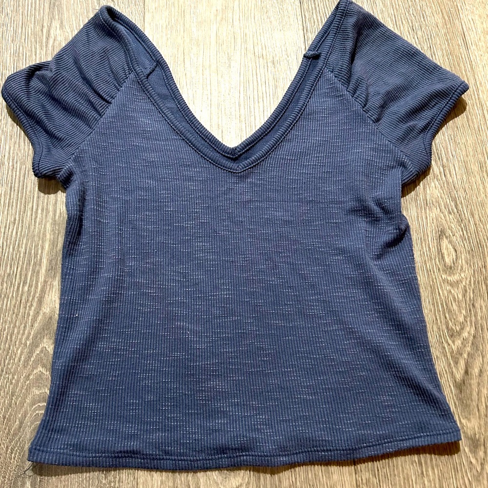 Arizona Jean Co. Crop Top - Grey/Blue